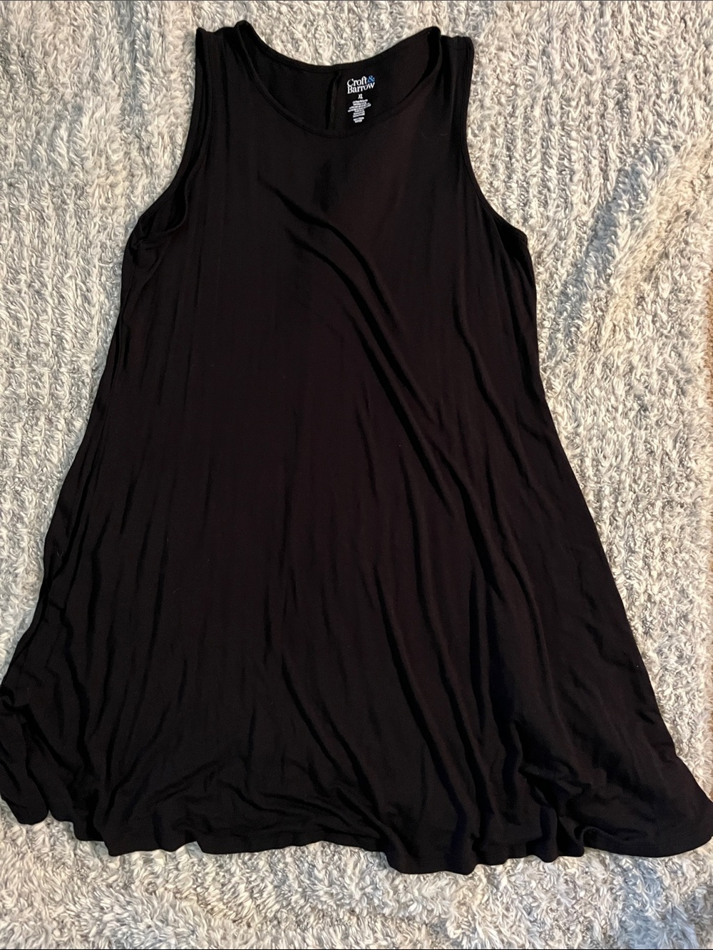 croft & barrow Black A-Line Sleeveless Tank